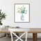 Beach Flowers IV (Vase) by Danhui Nai 16-in. W x 20-in. H. Canvas Wall Art Print Framed in Grey